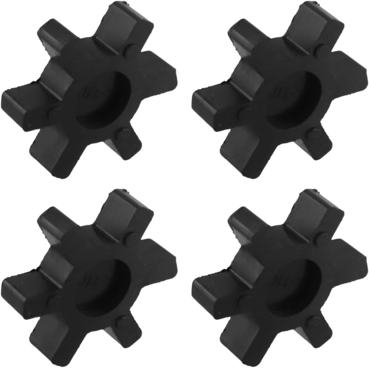 4 Pcs L110 Flexible Rubber Spider Insert Center for Lovejoy L-Jaw Coupling Black 3.3 Inch Industrial Mechanical Power Transmission Urethane Coupler Insert Replacement Parts
