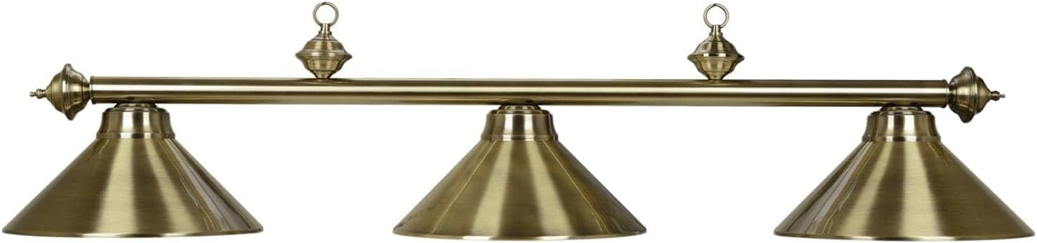 RAM Gamerooms PR54 Antique Brass 3-Light Billiard-Light - PR54