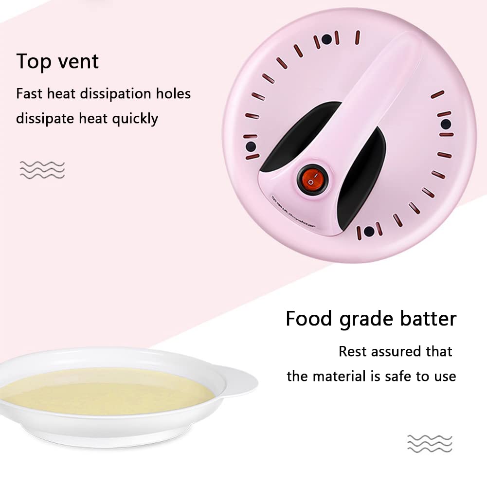 Pequeño creador de crepé, Fabricante de panqueques eléctricos inalámbricos con tazón de batería, Adecuado para panqueques, panqueques, Tortillas