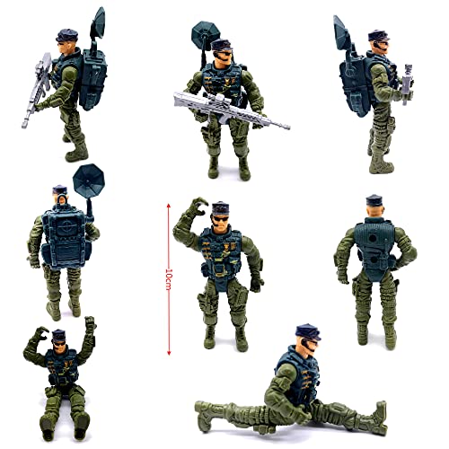 Guaishou Action Figures Army Men Soldiers Toys 8 Pack Military Toy Playset Realistic Accessories #TOP4