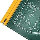 Ecom Delivery® DIN A1 Planschutztasche für Baupläne [3 Stück] | 900 x 1250mm | Reiß- und wetterfeste sowie auch schmutzabweisende, beschriftbare und faltbare Planschutzfolie - Mit Gleitverschluss