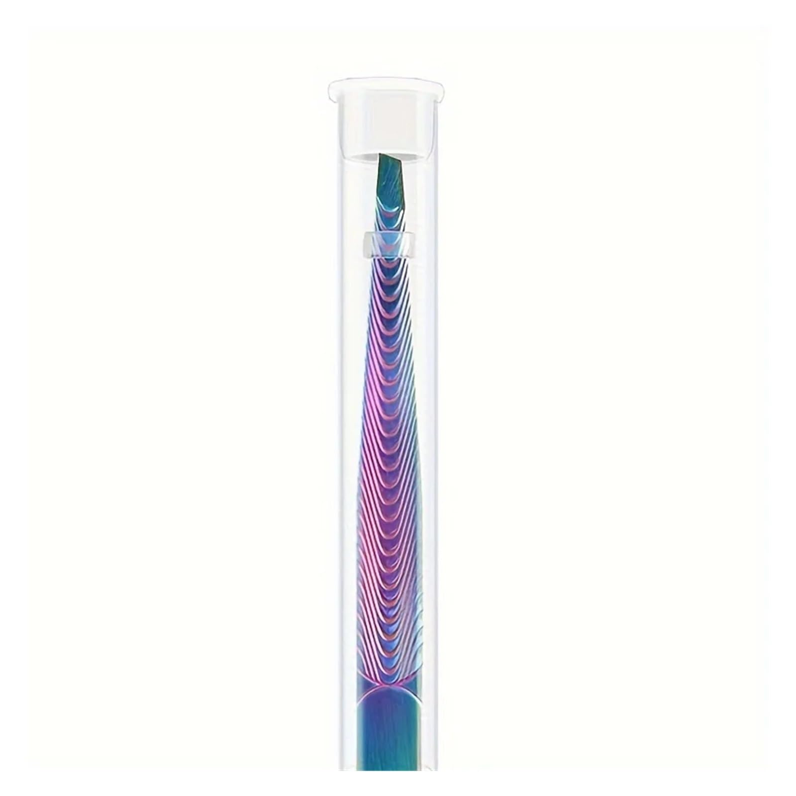 Zgxnyi Women's Purple-Blue Eyebrow Tweezers 1Pcs Eyebrows Tweezers Trimmer Beard Eyelash Brow Hair Removal For Face Makeup Tool Man Or (Purple-Blue)