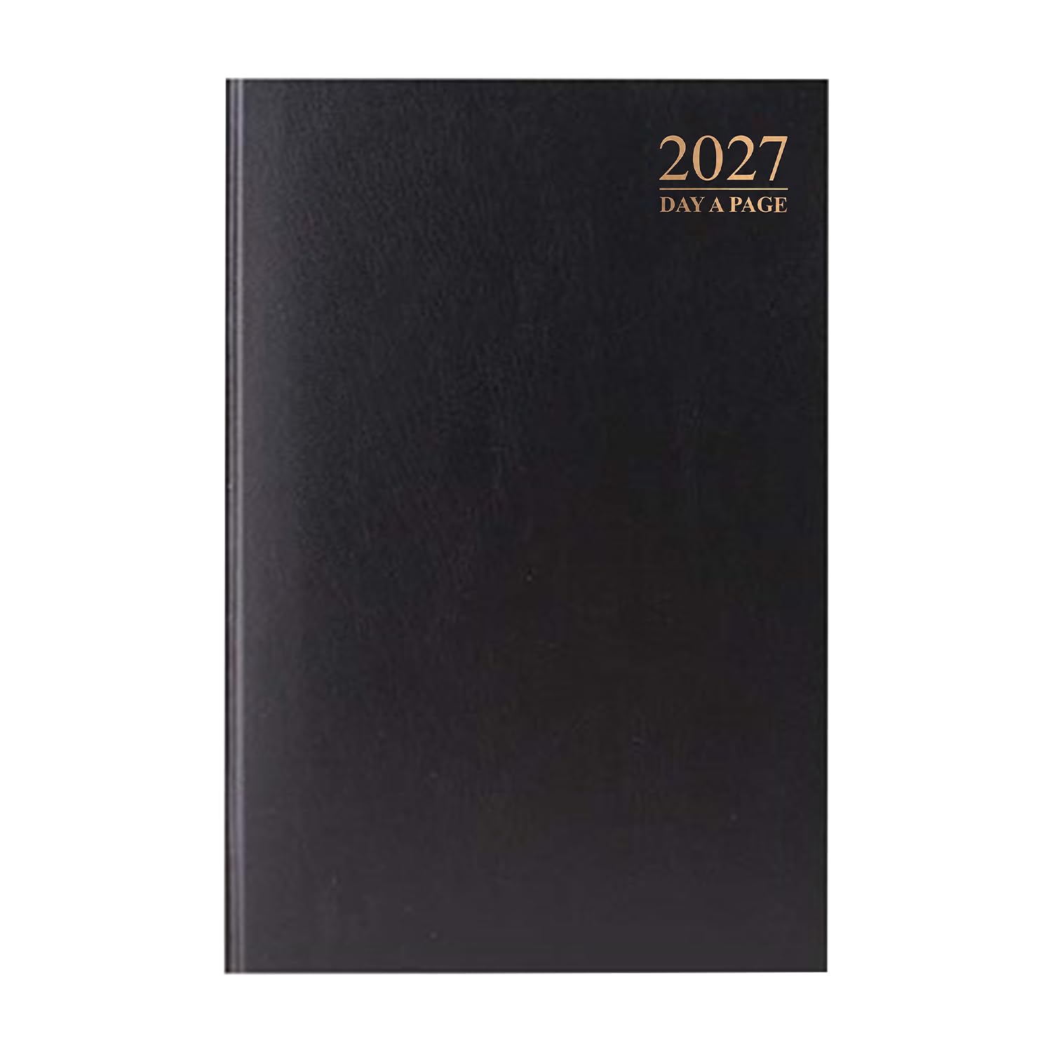 VIVAAS 2027 Diary A4 DAP Hardback Day To Page Classic Diary Black