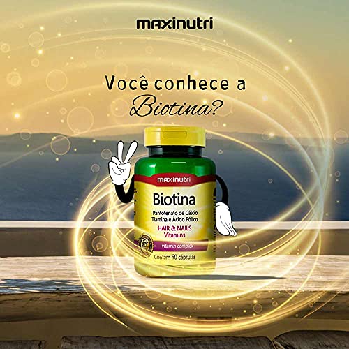 Kit 04 Biotina Saúde da Pele Unhas Cabelos 60 Caps Maxinutri