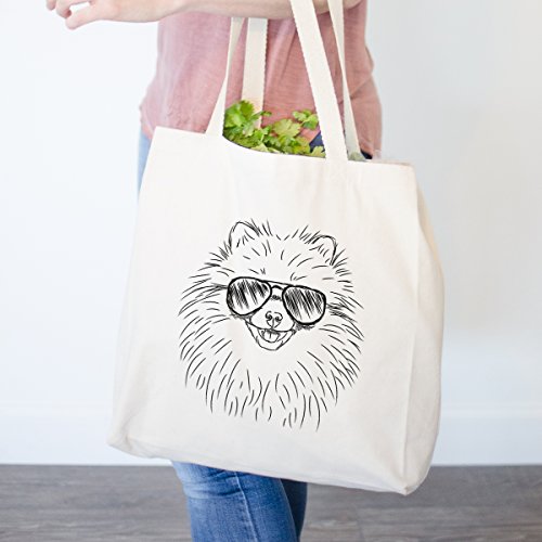 Finn the Pomeranian - Bolsa de lona de alta resistencia 100% algodón, reutilizable, 14,5 x 14,5 x 5 cm