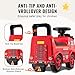 VEVOR Ride On Push Car for Toddlers, Ages 19+ Months, Ride Racer, Sit to Stand Toddler Ride On Toy, Kids Ride On Car with Music Steering, Horn & Under Seat Storage, Ride On Toy for Boys Girls, Red