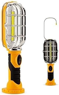 2PCS Handy Cordless LED Bright Work Light With Magnetic Base, Outdoor Emergency Hand Free Work Light Car Repair Light Swivel Holder Rechargeable Compact Lightweight Indoor Outdoor