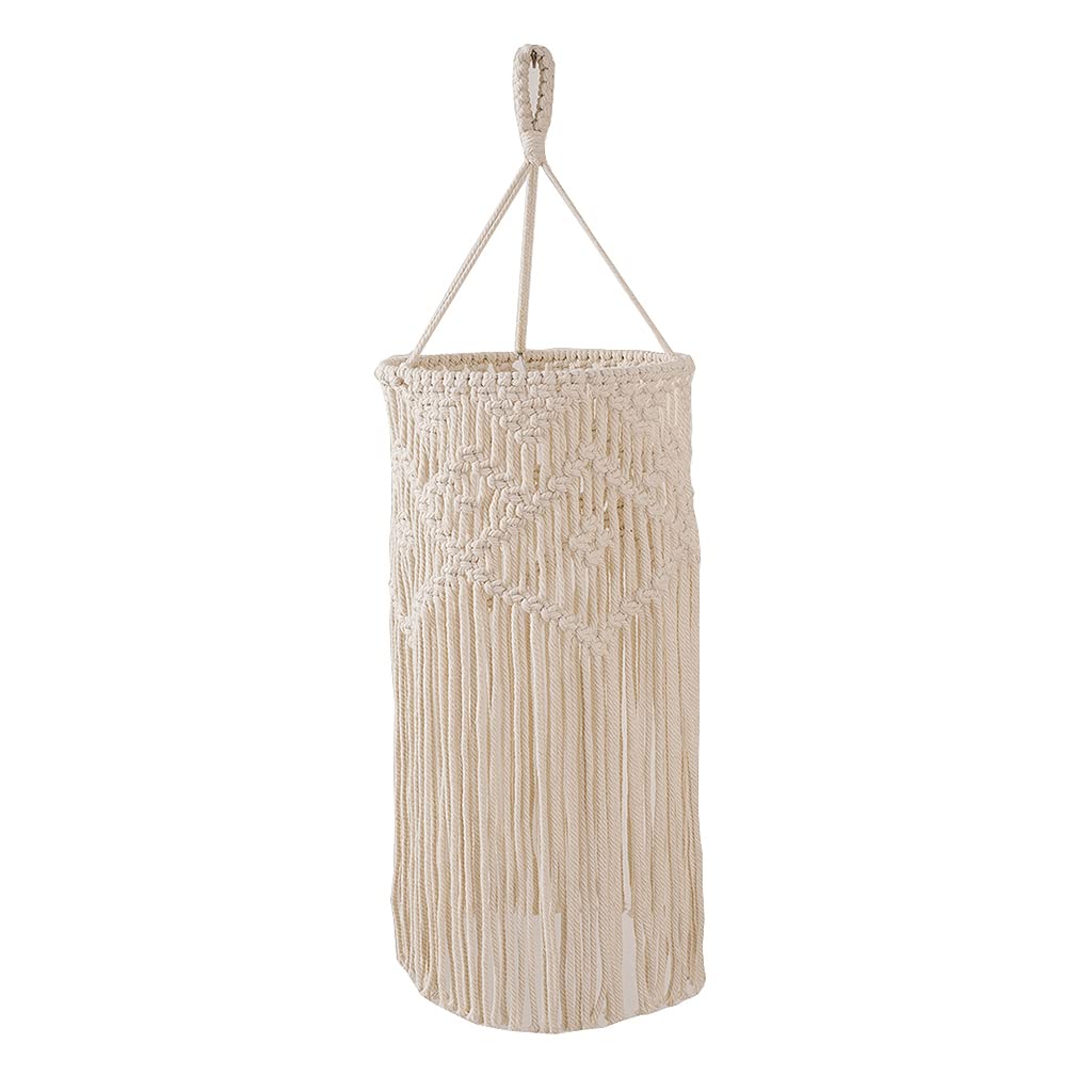 Yyooo Macrame Lamp Shade Boho Hanging Lampshade Light Cover Modern Office Home Decor bohemian lampshades for table lamp