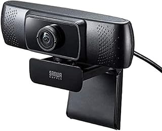サンワサプライ(Sanwa Supply) 会議用ワイドレンズWEBカメラ(3mロングケーブルタイプ ) USB接続 150°超広角 マイク内蔵 Skype対応 ブラック CMS-V43BK-3
