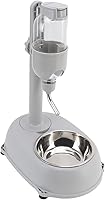 Vista 4 de Yosoo Health Gear Alimentador automático de agua para mascotas, cuenco dispensador de agua de pie de 16.9 fl oz, desmontable ajustable, juego