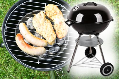 XXL Kugelgrill Grill mit Grillgutablage und Deckel Holzkohlegrill, tragbar,...