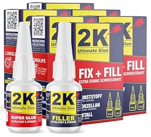 2K Ultimate Glue FIX + FILL Kleber (6 Sets)