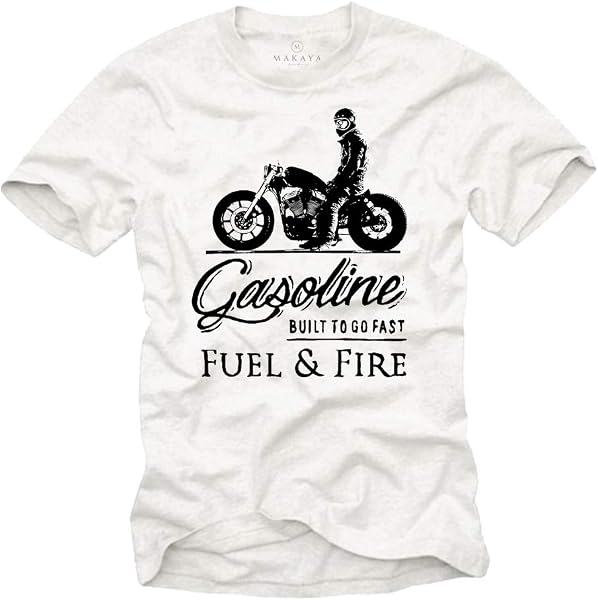 MAKAYA Camiseta Motero Hombre - Motorcycle T-Shirt Motorista - 4