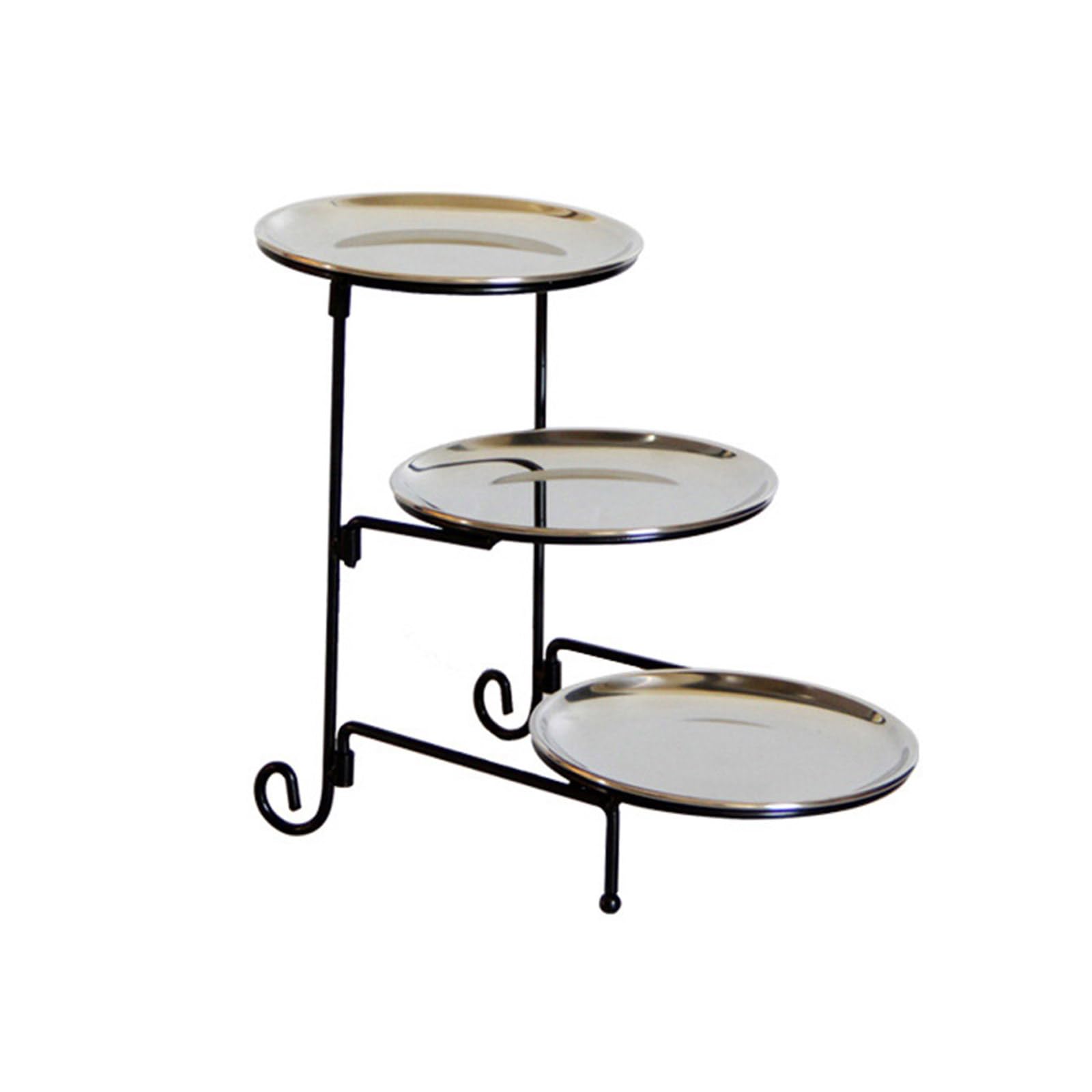 MICFENY Elegant 3 Tiered Cake Display Stand Detachable Sweet Holder Serving Platter for Dessert Cupcake Fruits and Snacks