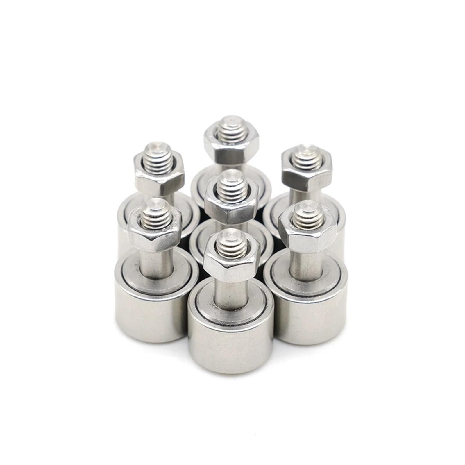 QENZDGBUY 7Pcs CF12/KR30 Cam Follower Bearing M12x30x40.2mm SUS304 Stainless Steel Roller Track Runner Engine Parts