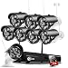 XVIM H.264 2MP Wireless Security Cameras System, 8CH 1080P HD DVR 8pcs 1080P Wireless Outdoor Indoor Waterproof Surveillance Cameras 85FT Night Vision (with 2TB HDD)