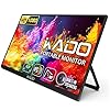 Kado Monitor portátil de 15.6 pulgadas FHD 1080p, 45 W, carga inversa, monitor ultradelgado para computadora portátil, 1920 x 1080 con altavoces integrados, pantalla IPS con soporte de 180° para PC