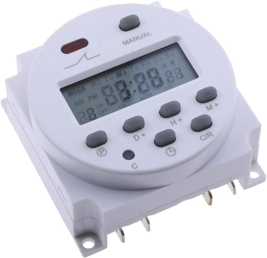 スプリンクラーコントローラー 12V DC LCD デジタル プログラマブルコントロール パワータイマー タイムリレースイッチ LE