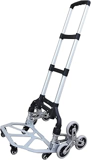AMAYYAxtc Moving Cart 150kg Heavy Duty Foldable Hand Sack Wheel Trolley Folding Truck Barrow Cart Travel Luggage Shopping Cart Portable Home Use Cart
