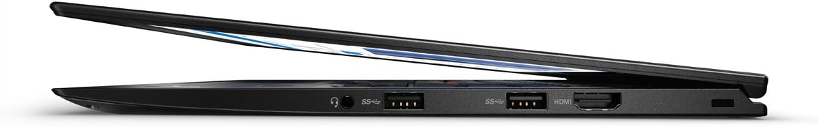 Left side view of Lenovo X1 Carbon 4th Generation laptop showing ports.