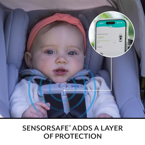 Image of Evenflo Revolve180 LiteMax NXT Rotating Rear-Facing Lightweight Preemie and Infant Car Seat 3-30lbs. with SensorySoothe. Easy Install with Base (Jasper Black)