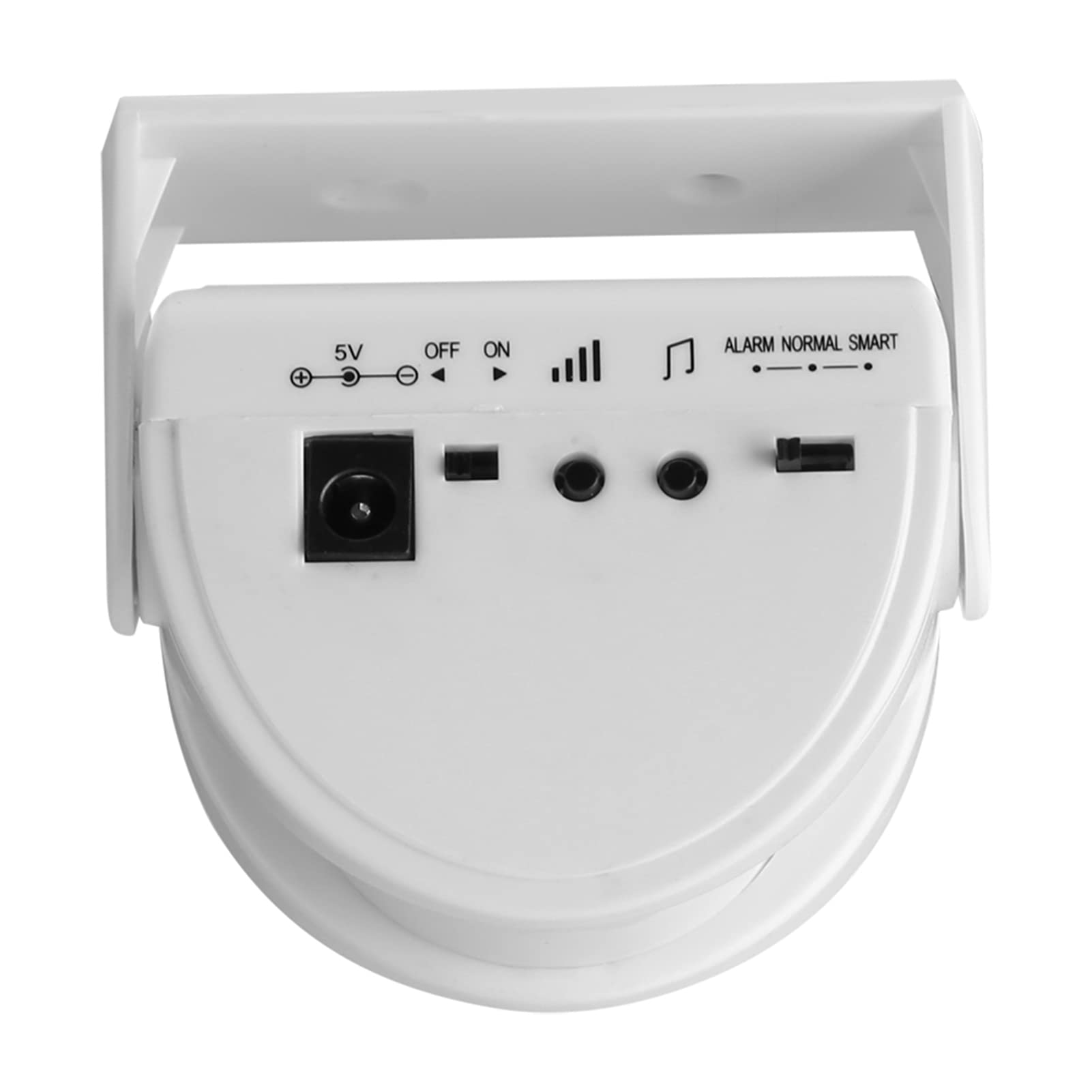Motion detector, alarm triggered by motion, keeps you aware of intruders or visitors anywhere around your home, Voice mode,Music mode,Alarm mode, 4 of adjustable sound volume,