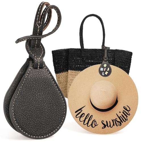 DIYKQA Magnetic Hat Clip for Travel Bag, Leather Hat Holder with Strong Magnets, Anti-Scratch Cap Keeper for Backpack and Luggage, Portable Travel Essentials for Women (Black) by DIYKQA - Used condition - Image 3