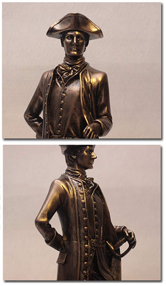 Religijne prezenty dekoracja domu rzeźba ozdoby na biurko, retro żywica kolekcjonerska figurka, vintage rzeźba rycerz, francuski lider Napoleon Bonaparte statuetka A 30 * 14 * 10 cm