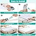 Bed Bridge Twin to King Converter Kit with Sheet Strap Set,Split King Gap Filler for Adjustable Split Adjustable Twin Gap,Bed Connector Make Double Mattress Hold Fill Converted-White