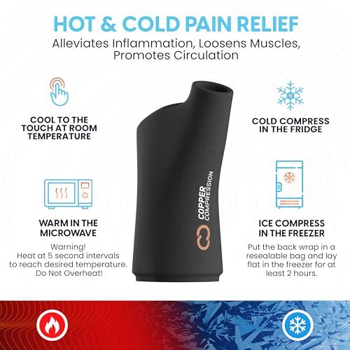 Image of CopperFreeze Wrist Sleeve by Copper Compression. Hot & Cold Therapy Support for Pain, Swelling, and Injury Recovery. 360 Copper Infused Relief for Hands, Wrists, and Forearms