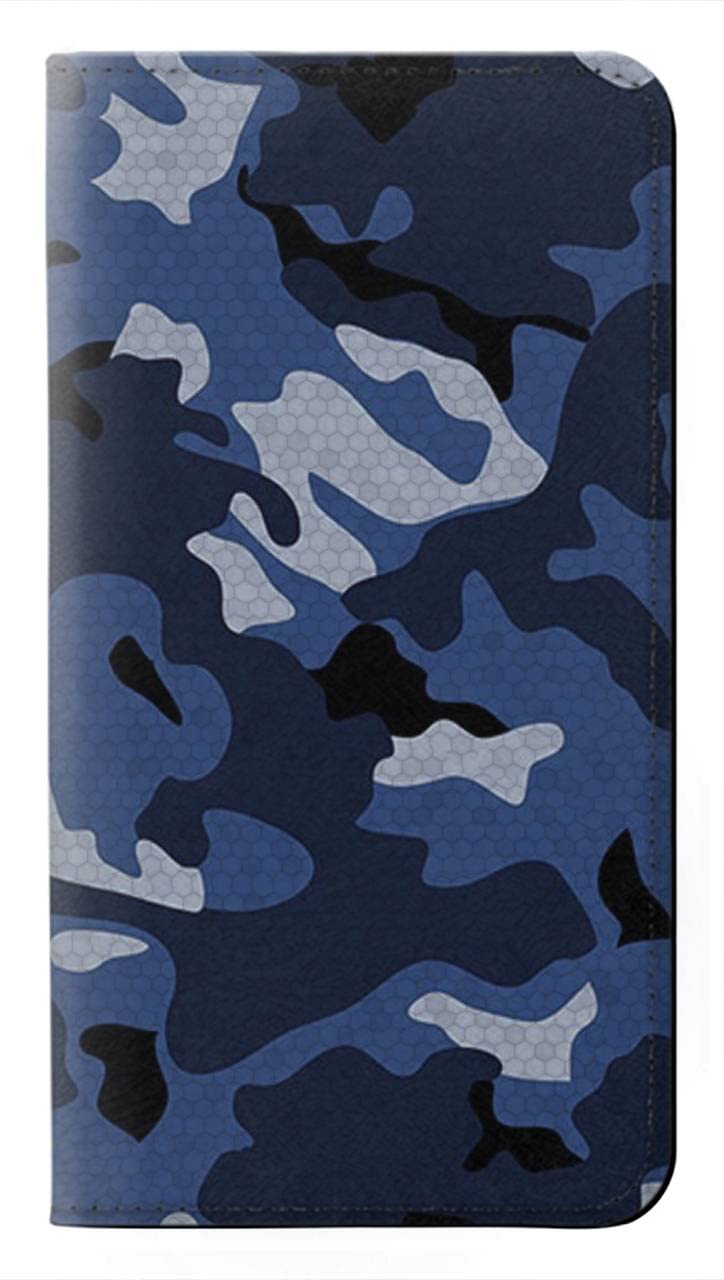 Étui cuir Google Pixel 10a camo bleu marine anti-rayure pour écran et objectifs