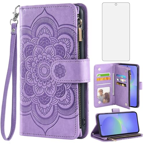 Protection Samsung Galaxy A36 5G anti-choc étui portefeuille et verre trempé
