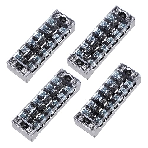Bloques de terminales de cobre ULTECHNOVO con terminales de tornillo para proyectos DIY, 5 piezas