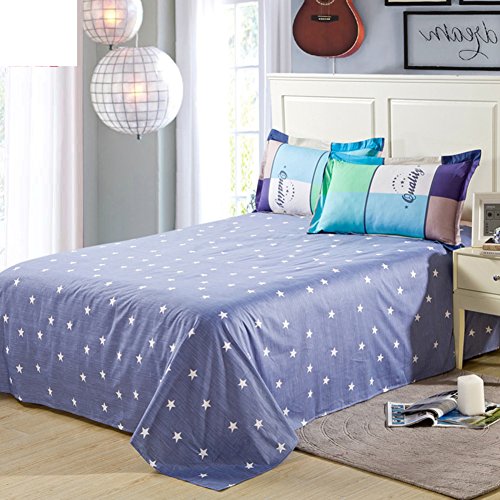Feuilles de coton supérieures 230x250cm drap de lit double - 2