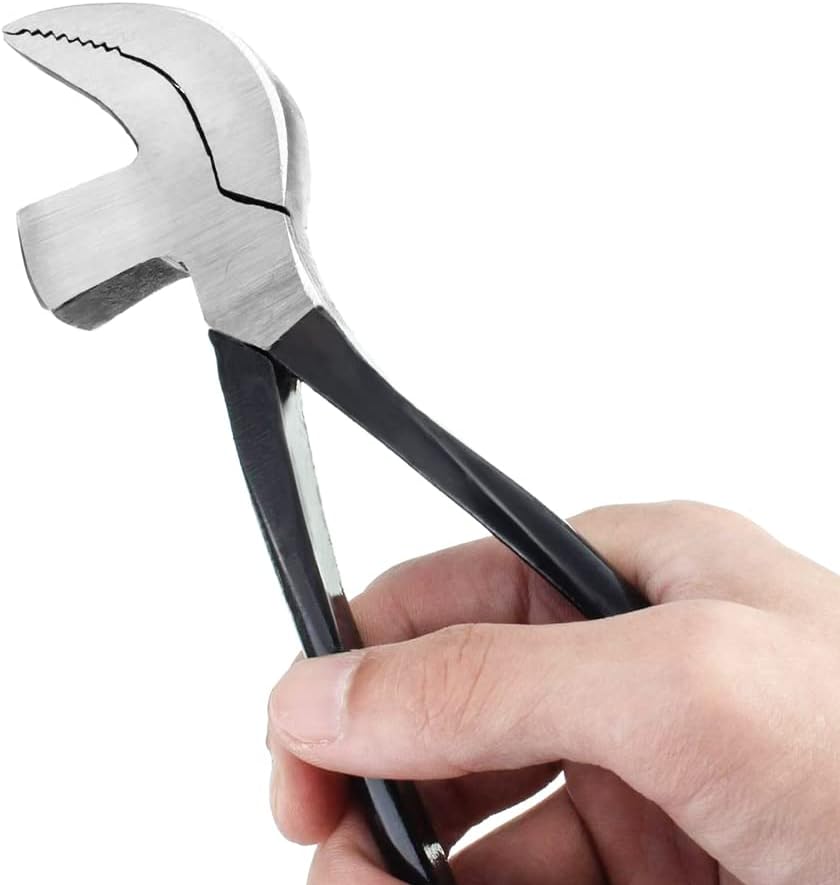 Steel Leathercraft Cobbler Pliers Pincers with Hammer for Shoemaking Leather Craft DIY Working Tool