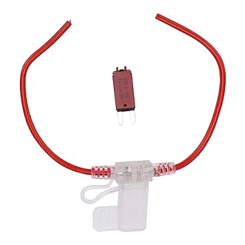 Car Fuse Holder, 32V Maximum Waterproof 12AWG Fuse Holder with Breaker for Trucks for Cars