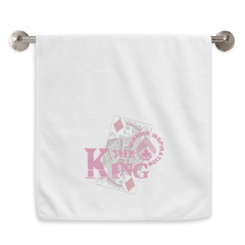 Serviette moelleuse Roi des Cartes en blanc pur pour un confort quotidien