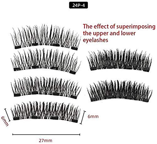Conjunto de cílios magnéticos Quantum 8D magnéticos, 3D, cílios magnéticos reutilizáveis e sem cola,