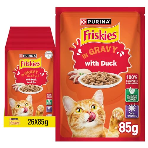 Purina Friskies Cat Chunks in Gravy Duck Pouch (85g x 26)