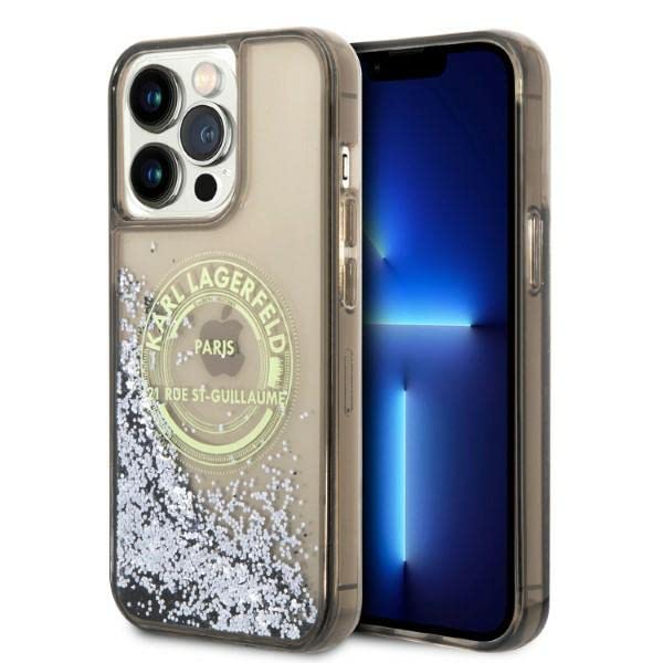 Karl Lagerfeld KLHCP14XLCRSGRK Coque de Protection Rigide pour iPhone 14 Pro Max
