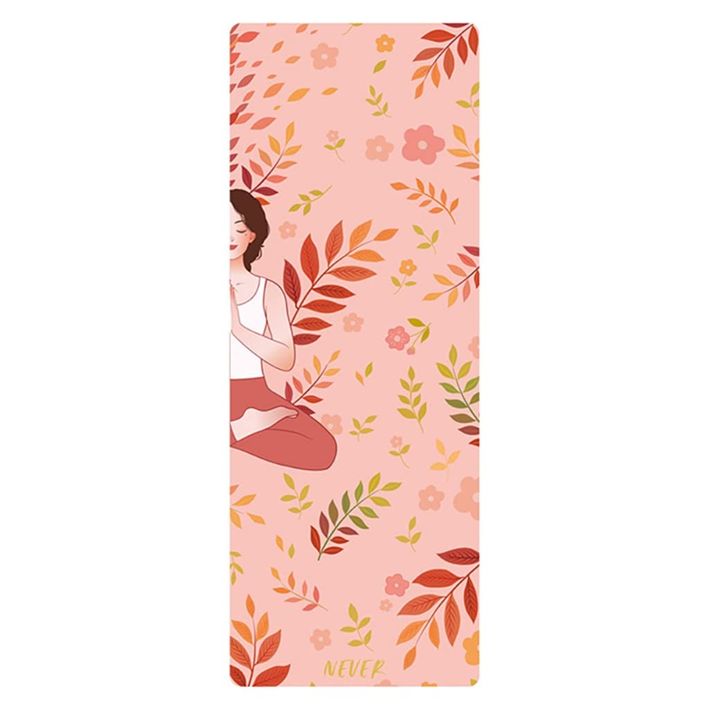 Rubber Yoga Mat Printed Women Fitness Mats Pilates Gym Exercise Tapete