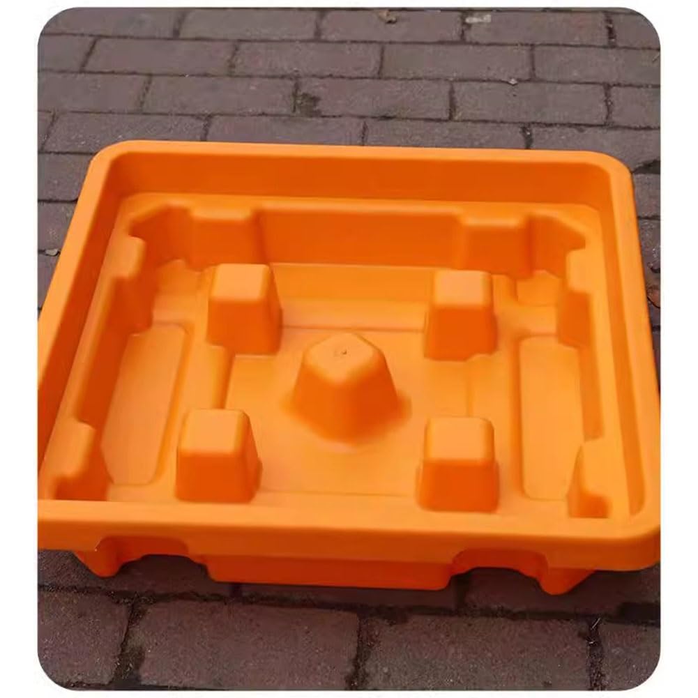 Bandeja antiderrames de Alta Resistencia - Plataforma Industrial para contención de derrames de petróleo, palé de plástico con Rejillas, palé Modular para almacenes y Parques, 135 x 135 x 15