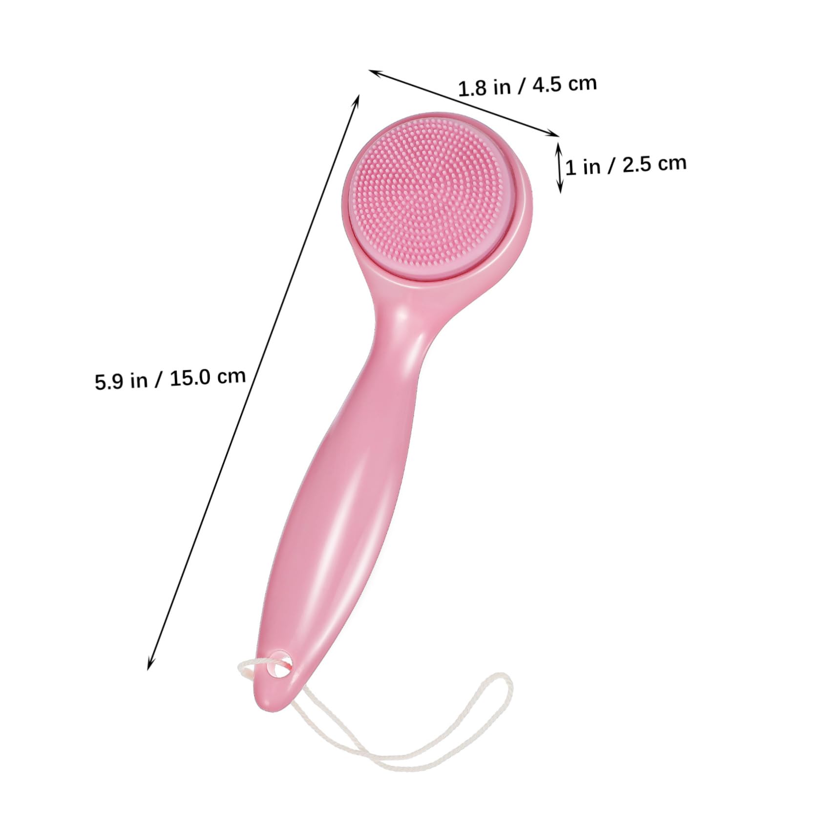 AUTSUPPL Silicone Face Scrubber for Men Women 3-Piece Manual Facial Cleansing Brush Soft Bristles Detachable Heads Easy to Store Carry for Travel