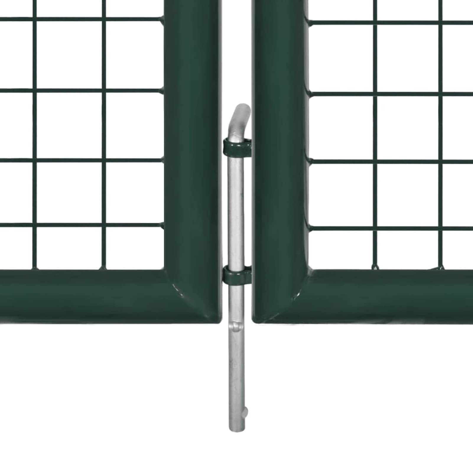 Gecheer Cancello,Doppio,da Giardino,Esterno,in Rete Acciaio Zincato,Verde Scuro,306x250 cm,Cancello Doppia Anta,Cancello da Giardino,Cancello Metallo,Cancello Acciaio,Cancello per Recinzione