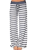 Top 10 Best Target Pj Pants Reviews & Comparison | Updated 14 iChunhua Women's Comfy Light Weight Loose Striped Palazzo Pj Lounge Pants M Stripe Grey