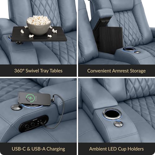 Electric recliner sofa set