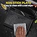 MONXOOK Panini Press Sandwich Maker, Sandwich Press Non-Stick Coated Plates (9.06