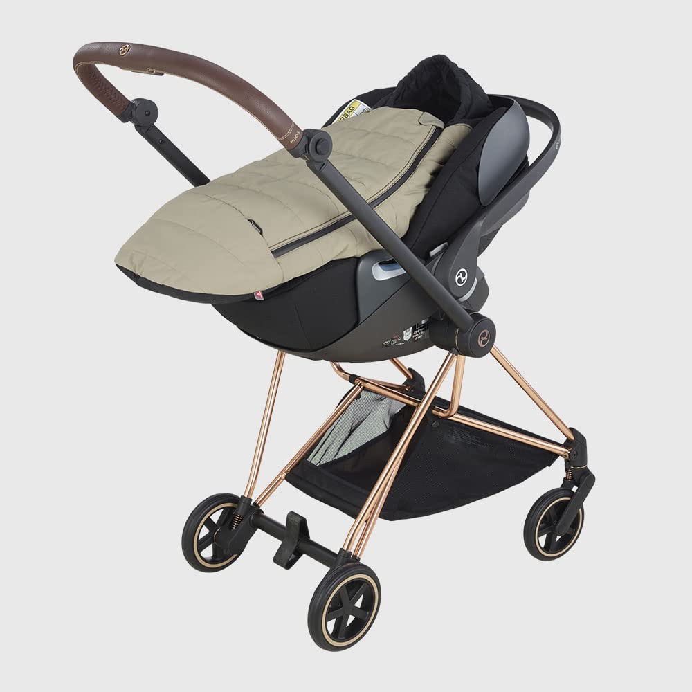 DOOLITTLE GNOME Mini 100 | Chancelière Universelle pour Siège Auto Et Nacelle | Sac de Couchage Imperméable Couleur Winter Sand | Hiver 100 g