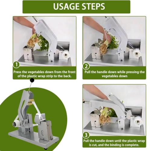 Agrupadora de verduras con doble rollo para optimizar el embalaje agrícola 8
