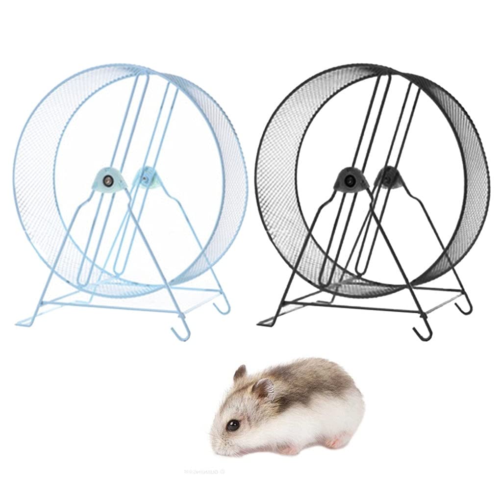 Household Small Pet Hamster Running Wheel with Stand Running Jogging Toy Playing
